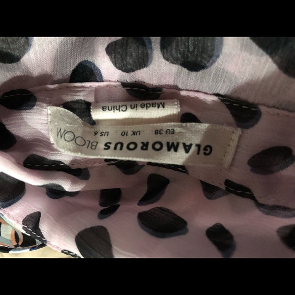 ASOS Maternity Pink & black polka dot blouse sz 8 - Picture 4 of 4